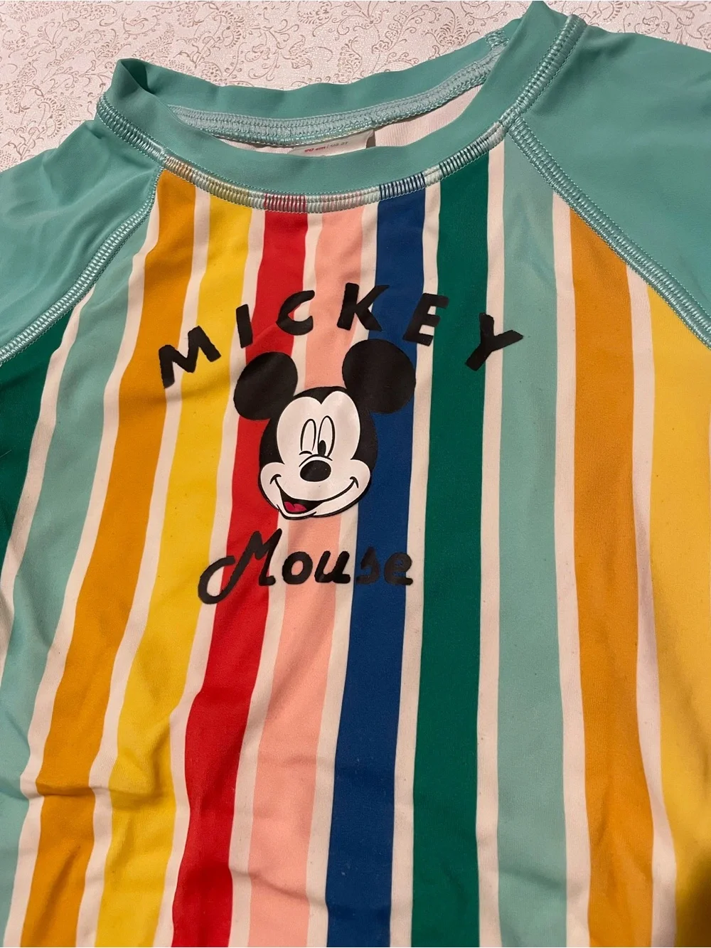 Disney Collection By Hannah Andersson 90cm 3T Swimsuit Rashguard Mickey Mouse